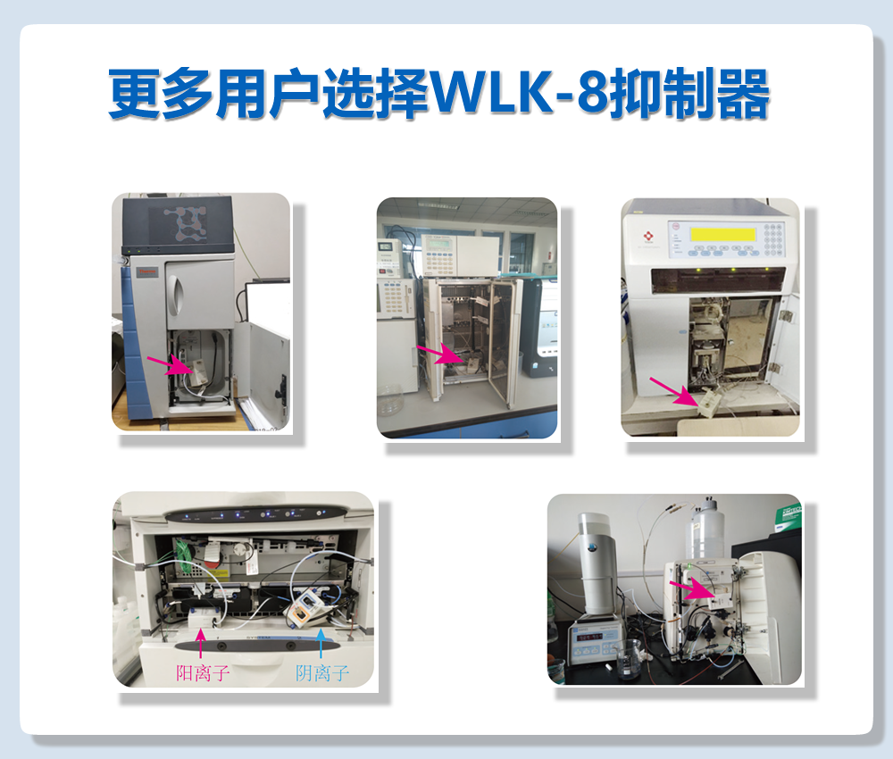 RPIC-2017离子色谱标配动态量程电导检测器WLK-8免维护抑制器离子色谱柱