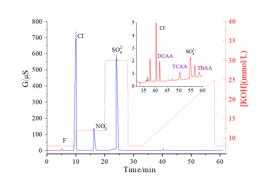 RPIC-2017离子色谱标配动态量程电导检测器WLK-8免维护抑制器离子色谱柱