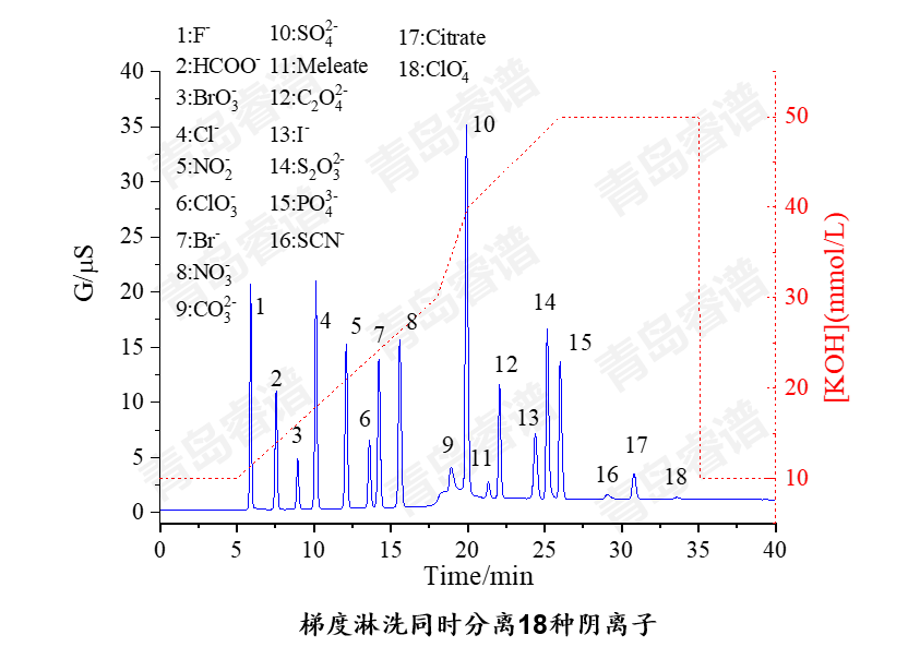 RPIC-2017离子色谱标配动态量程电导检测器WLK-8免维护抑制器离子色谱柱