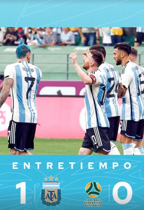 梅西生涯最快进球助阿根廷完胜澳大利亚，中国